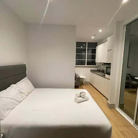 Monthly Stays 1Bed Serviced Studio Apartment Free Wifi & Netflix Whitechapel London Perfect For Solo & Coupled Guests
